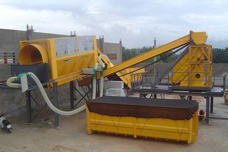 VEGUEMAT - Compostage & recyclage - Crible trommel - MENART - TS 1950